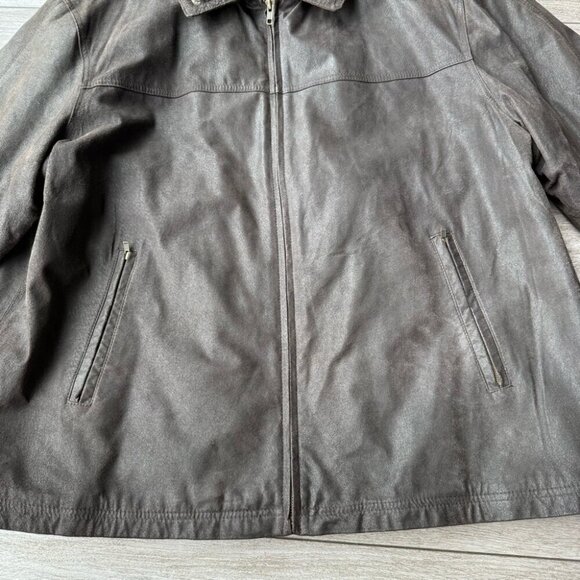 Covington Brown Leather Insulated Jacket - Picture 8 of 16